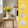 thumbnail image 2 of Unique Bargains Modern Ceramic Flower Vase for Centerpiece Yellow 4.3"L x 4.3"W x 7.9"H, 2 of 7