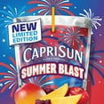 thumbnail image 2 of Capri Sun Summer Blast Passion Fruit Mango Flavored Juice Drink Blend, from Concentrate with Other Natural Flavor, 10 ct Box, 6 fl oz Pouches, Liquids,pack of 2., 2 of 5