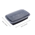 thumbnail image 2 of 30pcs Disposable Plastic Lunch Boxes Takeaway Boxes Food Storage Boxes (Lid Style Random), 2 of 7