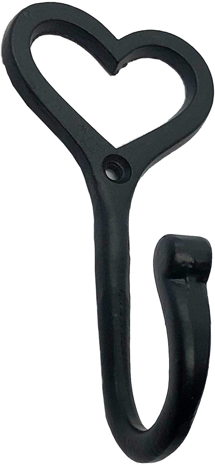 5" Heart Coat Hook HK101 for coats, bags, hand towel etc For