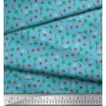 thumbnail image 3 of Soimoi Polyester Crepe Fabric Text,Tomato & Carrot Vegetable Print Sewing Fabric Yard 42 Inch Wide, 3 of 3