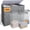 Grey, variant on 195L Laundry Hamper 3 Section,Large Laundry Hamper with Lid,Dirty Clothes Hamper with 3 Inner Bags,Collapsible Laundry Basket Organizer for Laundry Room,Bedroom,Laundry Sorter Hamper 3 Compartment