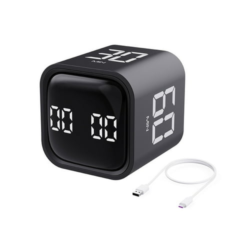 

UNTERING Timer Gravitational Induction Timer Kitchen Electronic Countdown Timer Time Reminders 5-10-30-60 Minutes Cube Timers
