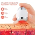 thumbnail image 4 of Appareil de Massage Facial par Vibration avec Luminothérapie Rouge - Matériau ABS 6 V, Appareil de Beauté Anti-Rides pour Raffermir et Rehausser la Peau, Comprend 2 Piles CR2032, Offert en Blanc/rose, 4 of 7