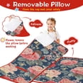 thumbnail image 3 of Pioneer Flower Floral Print Pattern Toddler Nap Mats for Kids Preschool,Sleeping Mat Bag or Kids,Toddler Sleeping Bag,Toddler Nap Mat or Daycare, 3 of 6