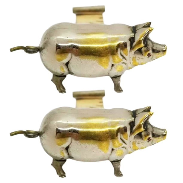 Cinta métrica retráctil de metal portátil con forma de cerdo vintage, ideal para coser ropa y adelgazar.