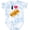 Tie Dye Blue, variant on Inktastic I Love Hot Dogs Boys or Girls Baby Bodysuit