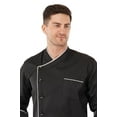 thumbnail image 3 of MONK ITALY Men's Multi-Color 3/4 Sleeve Single Breasted Chef Coat, Sizes XS-6XL, 3 of 7