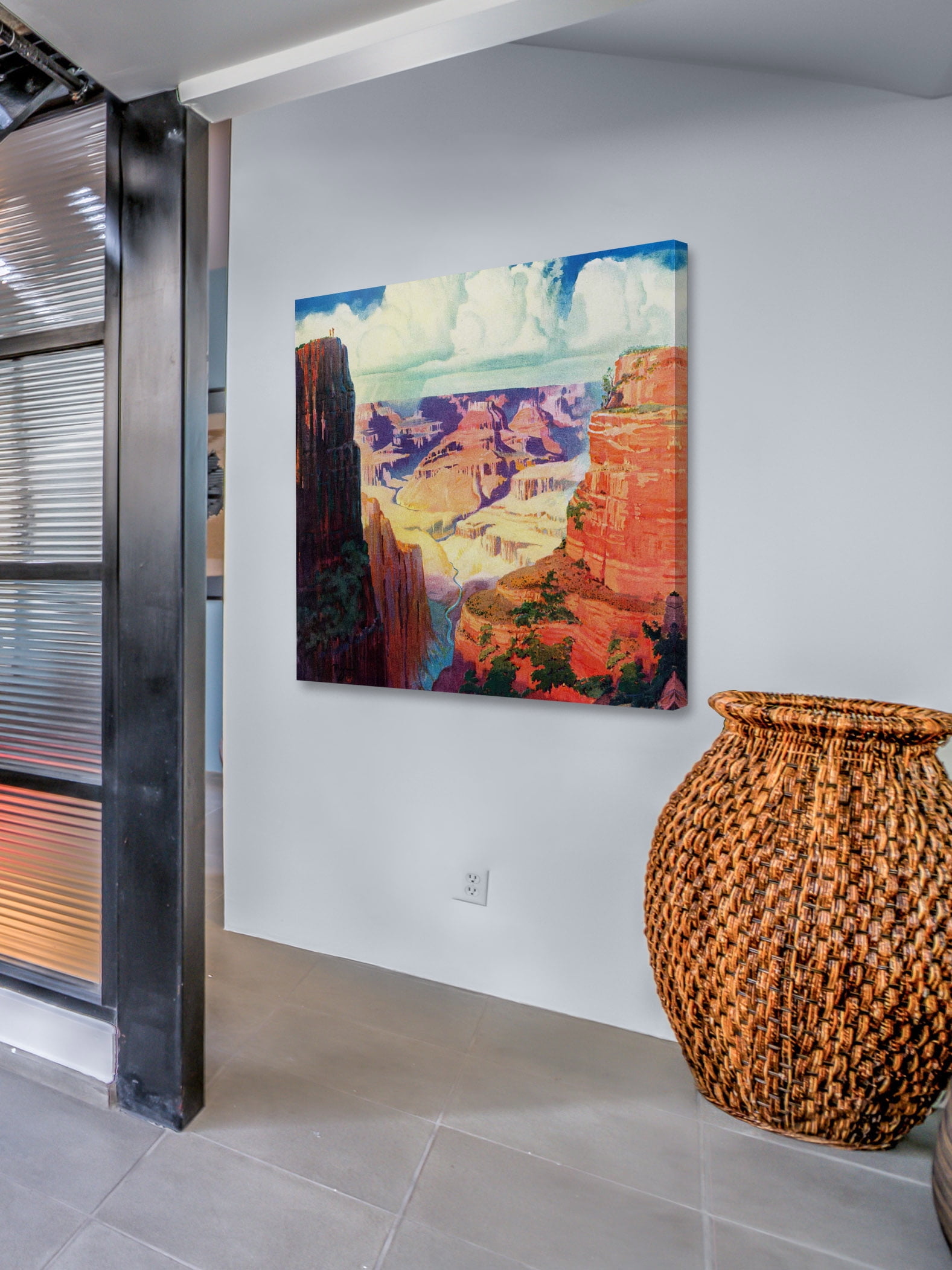 "Grand Canyon 4" Painting Print on Wrapped Canvas