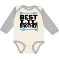 thumbnail image 3 of Inktastic Best Lil Brother Boys Long Sleeve Baby Bodysuit, 3 of 5