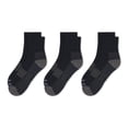 thumbnail image 4 of Clarks Men's Black Casual Half Cushion Anklet Socks, 3 Pack, 4 of 5