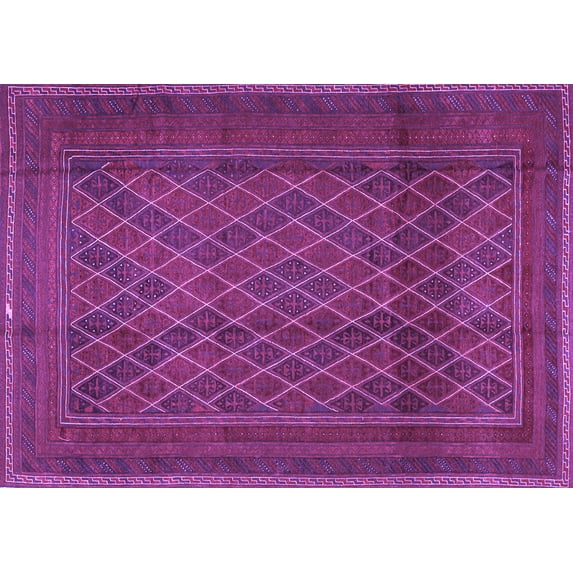 Ahgly Company Indoor Rectangle Persian Purple Traditional Area Rugs, 2' x 3'