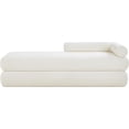 thumbnail image 3 of Meridian Furniture Kennedy Cream Chenille Fabric Bench, 3 of 14