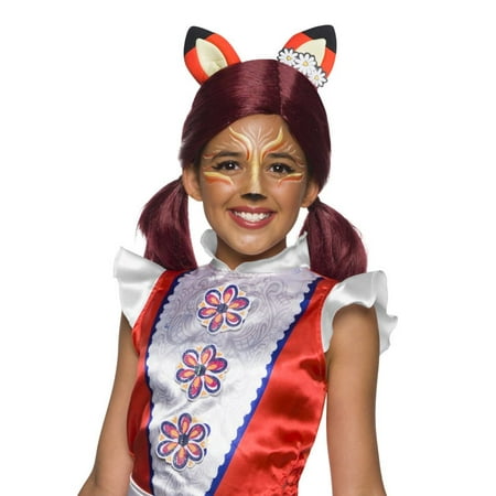 Enchantimals Felicity Fox Girls Wig With Ears Halloween Costume Accessory
