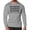 Sport Gray, variant on Gymish Not Broken Lightweight Long Sleeve Hooded T-shirt for Men