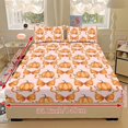 thumbnail image 6 of Aplkyhs Pink Pumpkin Bow 3-Piece Bed Fitted Sheet Set with 2 Pillowcases, Soft Breathable Microfiber, Deep Pocket, Machine Washable, Fall Harvest Themed Bedding for Bedroom Guest, 6 of 7