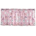 thumbnail image 7 of Yayeee Kitchen Curtains Tier Set of 2 Light Filtering 57"x24" Over Sink Window Panels, Pink Halloween, 7 of 7