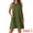Army Green, variant on Tie Dye Tank Dress Sleeveless Pockets Dress L Orange