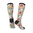 thumbnail image 5 of Lsque Sanrio Printed Crew Socks Men's Women's LightWeight Thin Casual Calf Socks ,Knee High Socks,Cotton Socks, 5 of 9