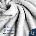 thumbnail image 2 of Cobija Queen, Frazada Ultra Suave, 100% Microfibra de Poliéster, Premium (Blanco) Laila Comfort., 2 of 9