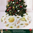 thumbnail image 6 of FMSHPON Autumn Pumpkins Xmas Christmas Tree Skirt Stand Mat for Holiday Party Decoration Indoor Outdoor 36 inches, 6 of 6