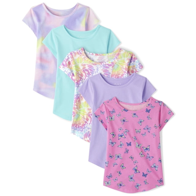 Camiseta The Children's Place Shirttail Tee para niñas Beach Plum
