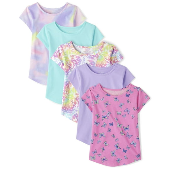 Camiseta The Children's Place Shirttail Tee para niñas Beach Plum