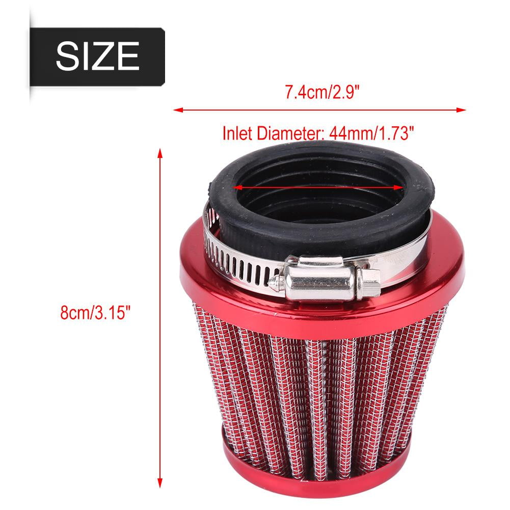 Herwey Motorcycle Air Filter, 44mm Air Filter for Gy6 150cc ATV Quad 4