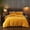 Gold, variant on Velvet Duvet Cover Set - Queen Size, Gold Velvet Comforter, 3 Pcs Ultra Soft, Breathable Solid Luxury Flannel Velour, Zipper Closure, Corner Tie