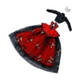 thumbnail image 1 of 1/3 muñeca princesa vestida de ropa de muñeca moda para un regalo de cumpleaños para niños, accesorios de fotos educativos vestidos de vestuario, por Rojo, 1 of 8