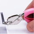 thumbnail image 3 of 2pcs Staple Removers Staple Pull Office Staple Removal Tool Hand-held Comfort and Energy Saving, no Damage to Paper(Pink and Blue), 3 of 4