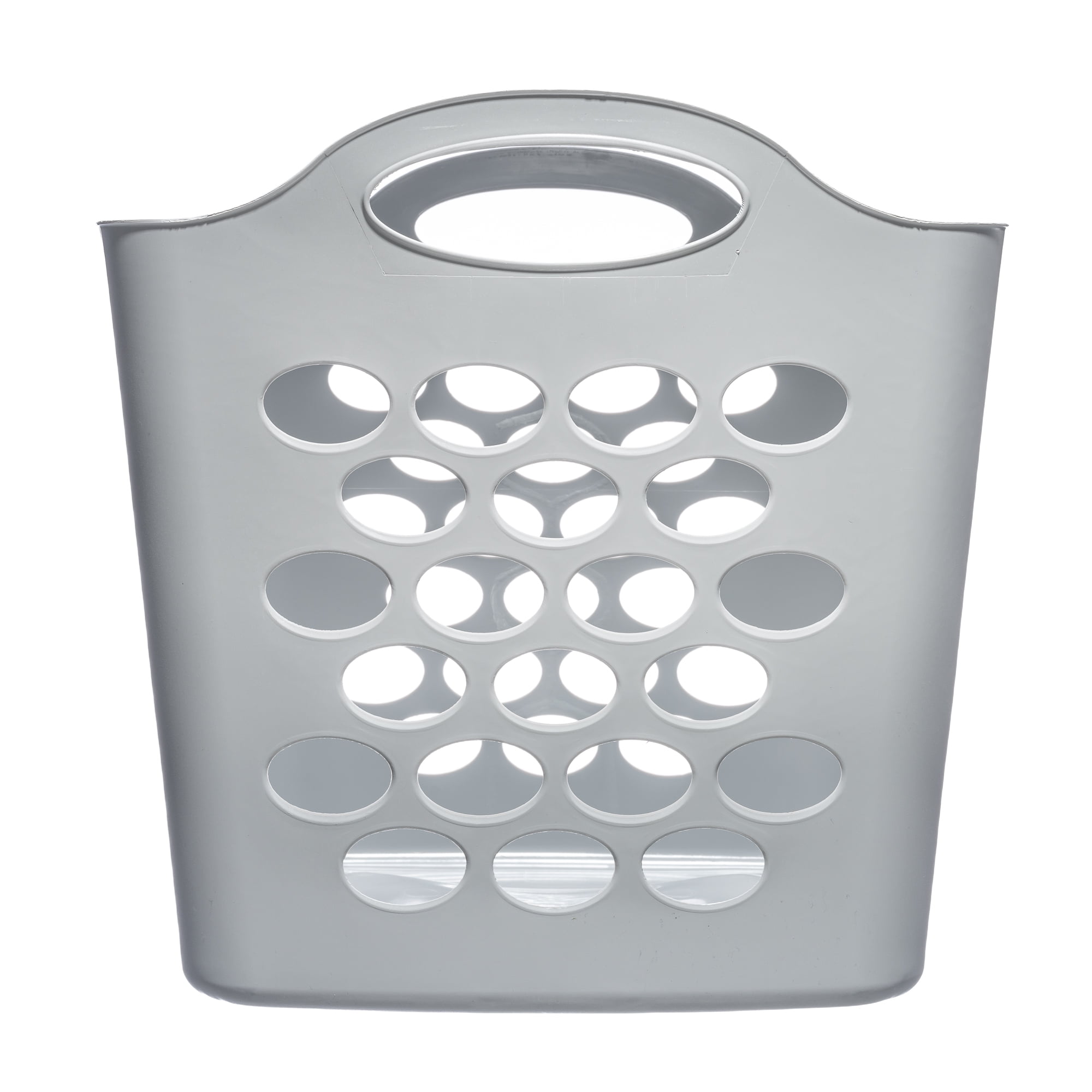 Mainstays Flexible Plastic Laundry Basket, Soft Silver, 6 Pack  (图5) Mainstays Flexible Plastic Laundry Basket, Soft Silver, 6 Pack  (图5)