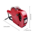 thumbnail image 2 of Romacci MX-5500EOS Handheld 8 Digits Price Labeller Label Maker Pricing Machine with Label Roll & Ink Roller for Office Supermarket Retail Shop Grocery Store, 2 of 7