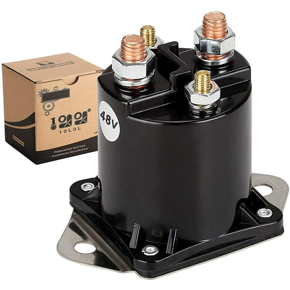 10L0L Golf Cart Solenoid for 48V Club Car DS Electric 1995-1997, 101807001 1118, 4 Terminal