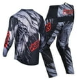thumbnail image 4 of Willbros Motocross Jersey Pant Combo Mens Women Dirt Bike MX Grey Gear Set Off-road Racewear Riding Racing (Jersey Adult L/Pants W34), 4 of 7