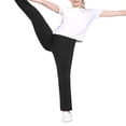 thumbnail image 2 of Women Pants Solid Color Flared Trousers with Pockets, 2 of 3