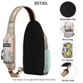thumbnail image 2 of Sac à Dos à Bandoulière Créatures Marines Tropicales avec Imprimé de Plage, Corail et Poissons, Sac de Jour Léger à Porter en Travers, Sangle Ajustable, Multiples Compartiments pour l'Été et l'Extérieur, 2 of 4