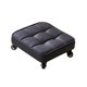 thumbnail image 1 of Taburete rodante cuadrado de baja altura Asiento de cuero de PU giratorio de 360  degree Impermeable Universal Resistente para el hogar Oficina Garaje Negro Sunnimix Asiento rodante bajo, 1 of 8