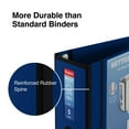 thumbnail image 5 of Staples 5" 3-Ring Better Binder Navy Blue 2/Pack ST55819-CCVS, 5 of 8