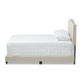 thumbnail image 2 of Baxton Studio Vivienne Modern and Contemporary Light Beige Fabric Upholstered King Size Bed, 2 of 7