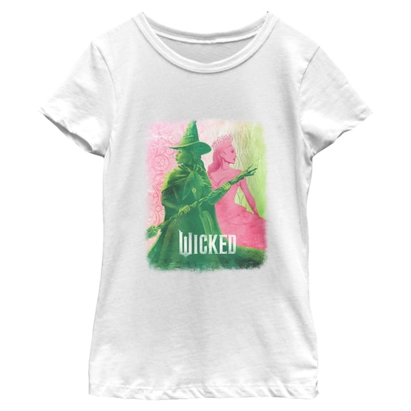 Girls Wicked Elphaba and Glinda Duotone T Shirt