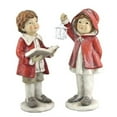 thumbnail image 1 of Zaer ZR117605 Nighttime Reading Christmas Tushkas in Red Cloaks with Book & Lantern, Set of 2, 1 of 1