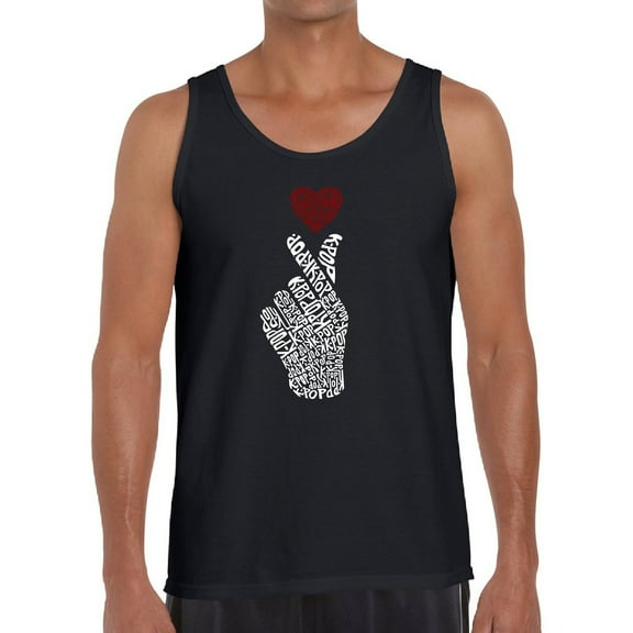 Men's Word Art Tank Top - K-Pop