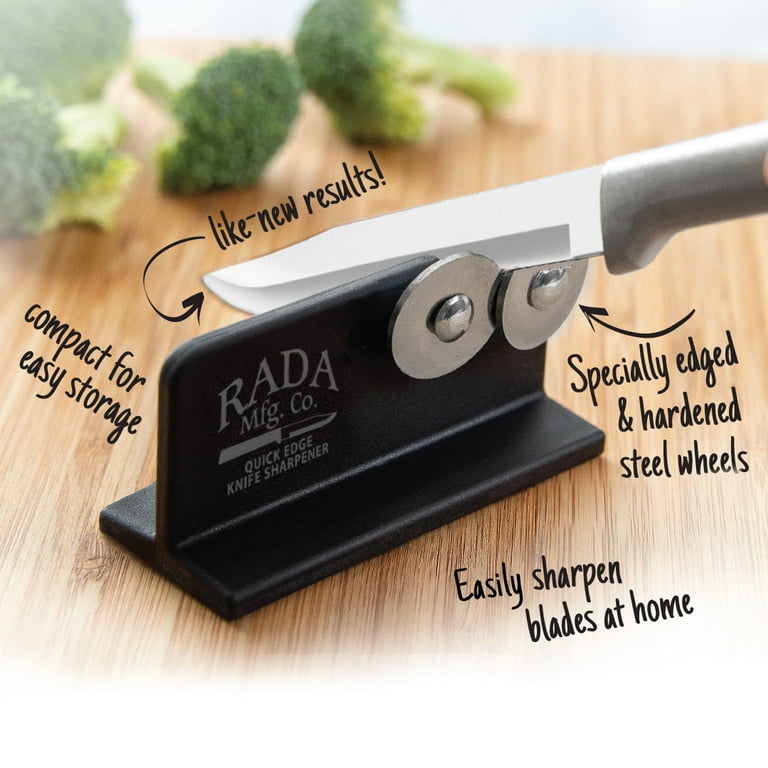 Rada Cutlery 6 Pack Paring Knife Plus R119 Knife Sharpener