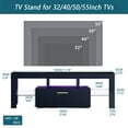 thumbnail image 3 of SYNGAR 63" TV Stand with 16-Color LED Light & Storage Cabinet, TV Console Table for TVs up to 70 inches, Entertainment Center, White, 3 of 11