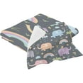 thumbnail image 2 of Dreamtimes Elephant Rainbow Bird Towel Set Quick Drying 1 Bath Towels 1 Washcloths Pure Cotton Highly Absorbent Towel for Bath Fitness, Bathroom, Sports, Yoga, Travel, 2 of 7
