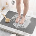 thumbnail image 4 of Shower Bath Mat Non Slip Bathroom Foot Mat Never Stains Or Blocks Drain Comfy, 4 of 5
