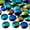 Black, variant on John Bead 200-Piece 20mm | Yellow AB Acrylic Round Flat Back Rhinestones