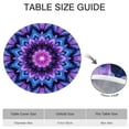 thumbnail image 6 of Purple Blue Tie Dye Pattern Round Fitted Tablecloth with Elastic Edge,Dining Table Cover Waterproof,Outdoor Round Tablecloth for Camping,Dining,Indoor and Outdoor, 6 of 7