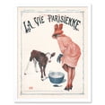 thumbnail image 1 of Vintage French Fashion La Vie Parisienne Woman Legs Agriculture Magazine Cover Art Print Framed Poster Wall Decor 12x16 inch, 1 of 5